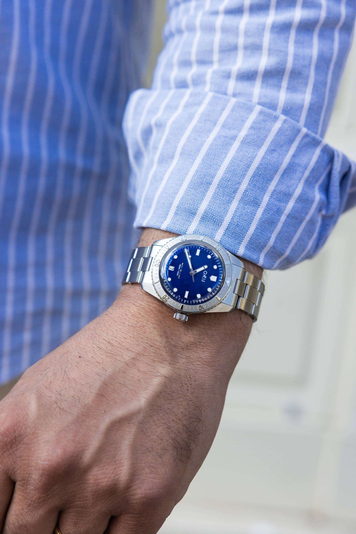 Oris Divers Sixty-Five Date LFP Limited Edition Uomo 38mm Acciaio Quadrante Blu Automatico Calibro 733-1 Zaffiro Super-LumiNova BG W9 Lunetta Diver Bracciale Acciaio Data 100m Ref. 01 733 7771 4085-Set OASI WATCH