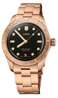 Orologio sub 100 m: cassa e cinturino bronzo, quadrante nero con indici