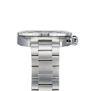 Orologio TAG Heuer: cassa in acciaio con corona e pulsanti, bracciale a maglie