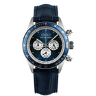 Out Of Order SuperVintage Chrono Limited Edition Unisex 42 mm Acciaio 316L Quadrante Blu Soleil Cronografo Miyota OS20 Vetro Minerale Rivestito Zaffiro Coccodrillo Blu 100 m Ref. OOO.001-30.BL.AC.