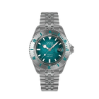 Out of Order Diverissimo Azteco Uomo Unisex 42 mm Cassa Acciaio 316L Quadrante Verde Ottanio Automatico Miyota 9015 Zaffiro Super-LumiNova C3 Lunetta Diver Jubilee Acciaio 200m Ref. OOO.001-32.OT