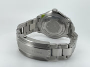 Retro dell’orologio Breitling con bracciale in acciaio e chiusura con scritta
