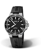 Oris Aquis Date Uomo 39,5 mm Acciaio Quadrante Nero Lunetta Ceramica Vetro Zaffiro Calibro 733-1 Automatico Cinturino Caucciù Nero Data 30 ATM Swiss Made Ref. 01 733 7732 4124-07 4 21 64FC