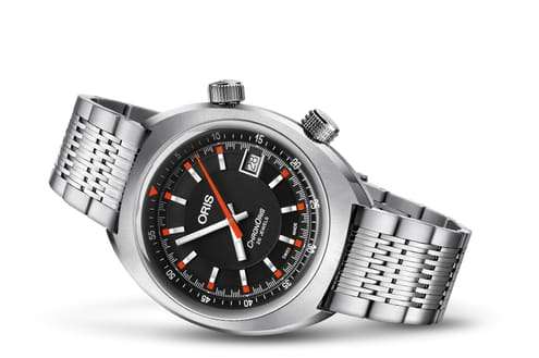 Oris Chronoris Date Uomo 39 mm Acciaio Quadrante Nero Vetro Zaffiro Calibro 733 Automatico Bracciale Acciaio Data 10 ATM Swiss Made Ref. 01 733 7737 4054-07 8 19 01 Oasi Watch