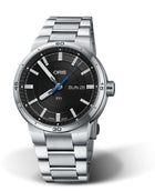 Oris TT1 Day Date Uomo 42 mm Acciaio Quadrante Nero Vetro Zaffiro Calibro 735 Automatico Bracciale Acciaio Giorno e Data 10 ATM Swiss Made Ref. 01 735 7752 4154-07 8 24 08