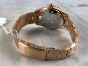 Orologio subacqueo bronzo, fondello e bracciale a maglie, vista posteriore