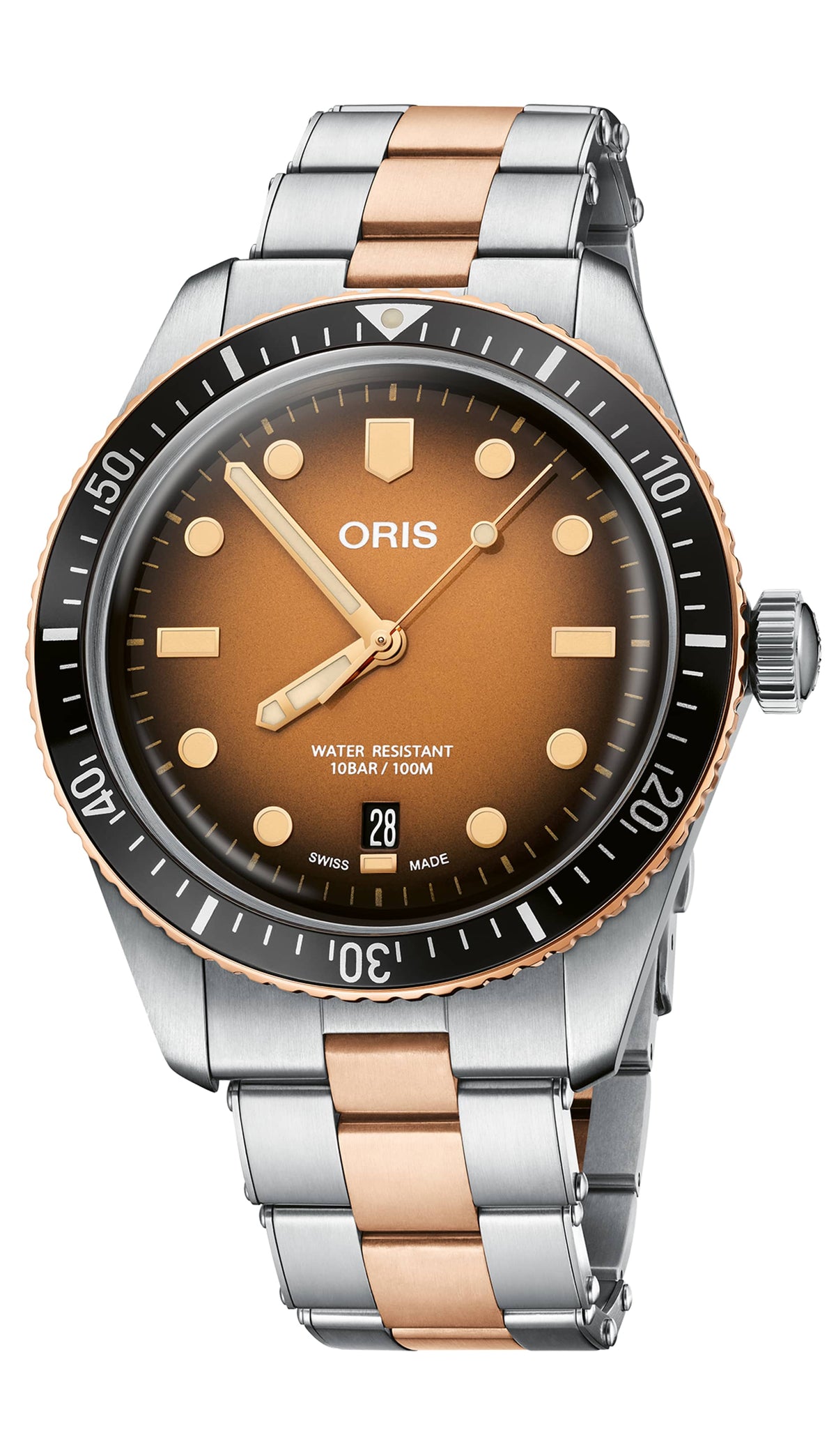 Oris Divers Sixty-Five Date 40mm Acciaio e Bronzo Quadrante Marrone Automatico – 01 733 7707 4356-07 8 20 17 Oasi Watch