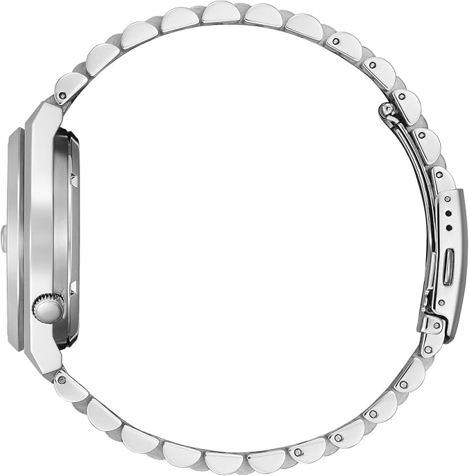Citizen Tsuyosa Automatico Uomo 40 mm Acciaio Quadrante Arancione Soleil Vetro Zaffiro Data Calibro 8210 Bracciale Acciaio 50 m Ref. NJ0151-88Z