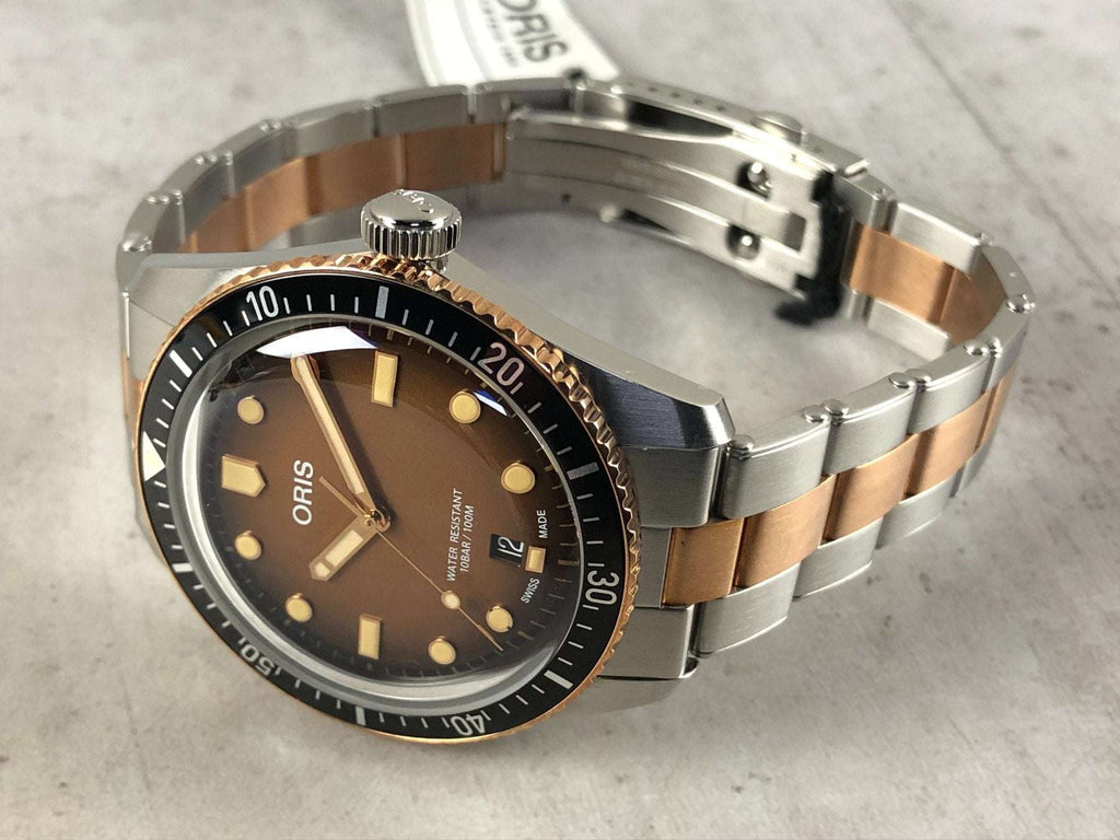 Oris Divers Sixty-Five Date 40mm Acciaio e Bronzo Quadrante Marrone Automatico – 01 733 7707 4356-07 8 20 17 Oasi Watch