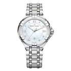 Maurice Lacroix AIKON Ladies Date Donna 30 mm Acciaio Quadrante Madreperla 8 Diamanti Vetro Zaffiro Quarzo Swiss Made Bracciale Acciaio Data 10 ATM Ref. AI1004-SS002-170-1