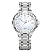 Orologio da polso donna Maurice Lacroix in acciaio, quadrante madreperla con lunetta diamantata