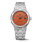 Maurice Lacroix AIKON Automatic Date Limited Edition Uomo 42mm Acciaio Quadrante Arancione Côtes de Genève Automatico Calibro ML115 Vetro Zaffiro Bracciale Acciaio + Gomma Arancione Data 200m Swiss Made 888 Esemplari Ref. AI6008-SS00F-530-1