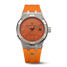 Maurice Lacroix AIKON Automatic Limited Summer Edition Uomo 42mm Acciaio Quadrante Arancione Clous de Paris Automatico ML115 Vetro Zaffiro Bracciale Acciaio + Cinturino Caucciù Arancione Data 20 ATM Swiss Made Limited 888 Ref. AI6008-SS00F-530-E