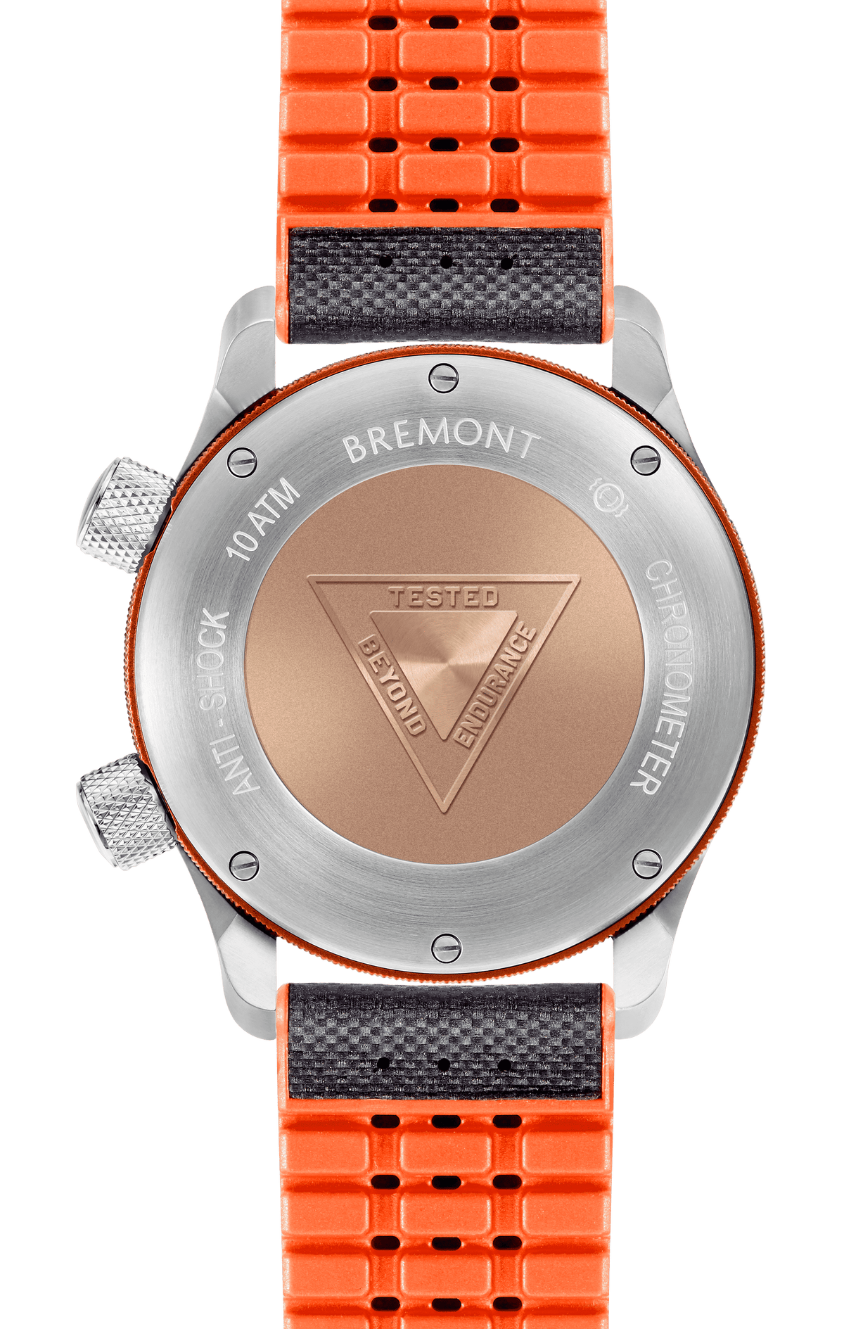 Bremont Martin-Baker MBII Automatico Uomo 43 mm Acciaio Temprato Quadrante Nero Barrel Arancione Vetro Zaffiro Cronometro BE-36AE Cinturino Nero 100 m Ref. MBII-BK/Orange