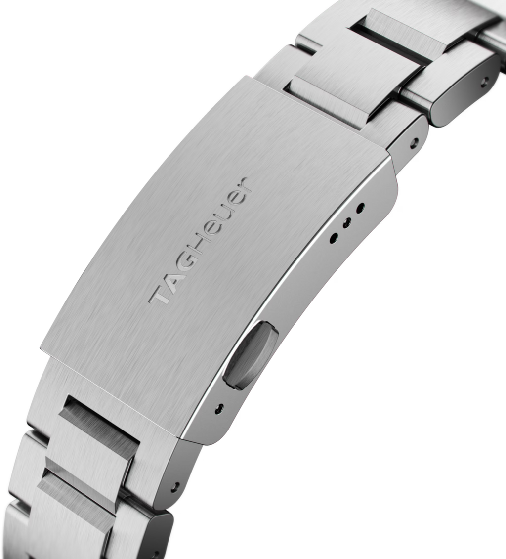 Bracciale in acciaio TAG Heuer Aquaracer con chiusura e logo inciso