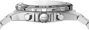 Orologio TAG Heuer profilo laterale in acciaio con pulsanti e corona