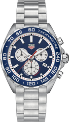 TAG Heuer Formula 1 Red Bull Racing Special Edition Chronograph Quarzo Uomo 43 mm Acciaio Quadrante Blu Lunetta Fissa Acciaio Vetro Zaffiro Cronografo 1/10 di Secondo Data Bracciale Acciaio 200 m Swiss Made Ref. CAZ1018.BA0842