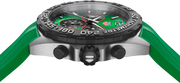 Orologio TAG Heuer Formula 1: cassa nera e acciaio, quadrante verde, cinturino in caucciù