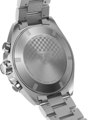 Retro dell’orologio TAG Heuer in acciaio con motivo e scritta 200 m.