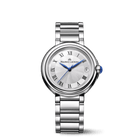 Maurice Lacroix Fiaba Date Women's 32 mm Steel Silver Guilloché Dial Roman Numerals Sapphire Crystal Swiss Made Quartz Steel Bracelet Date 3 ATM Ref. FA1004-SS002-110-1