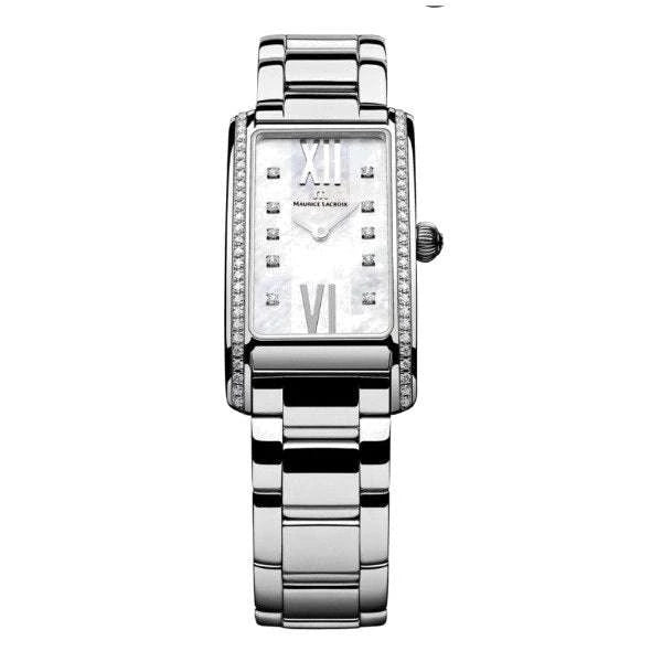 Maurice Lacroix Fiaba Donna 39 x 21 mm Acciaio Quadrante Madreperla Diamanti Vetro Zaffiro Quarzo Swiss Made Bracciale Acciaio 5 ATM Ref. FA2164-SD532-170 Oasi Watch