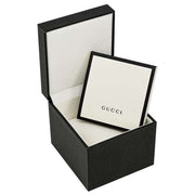 Scatola regalo Gucci nera con coperchio e inserti interni bianchi