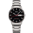 MIDO Commander Chronometer Automatico Uomo 40 mm Acciaio 316L Quadrante Nero Vetro Zaffiro COSC Day-Date Caliber 80 Si Bracciale Acciaio 50 m Swiss Made Ref. M021.431.11.051.00
