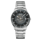 MIDO Commander Gradient Automatico Uomo 40 mm Acciaio 316L Quadrante Trasparente Fumé Blu Vetro Zaffiro Data Caliber 80 Bracciale Acciaio 50 m Swiss Made Ref. M021.407.11.411.01