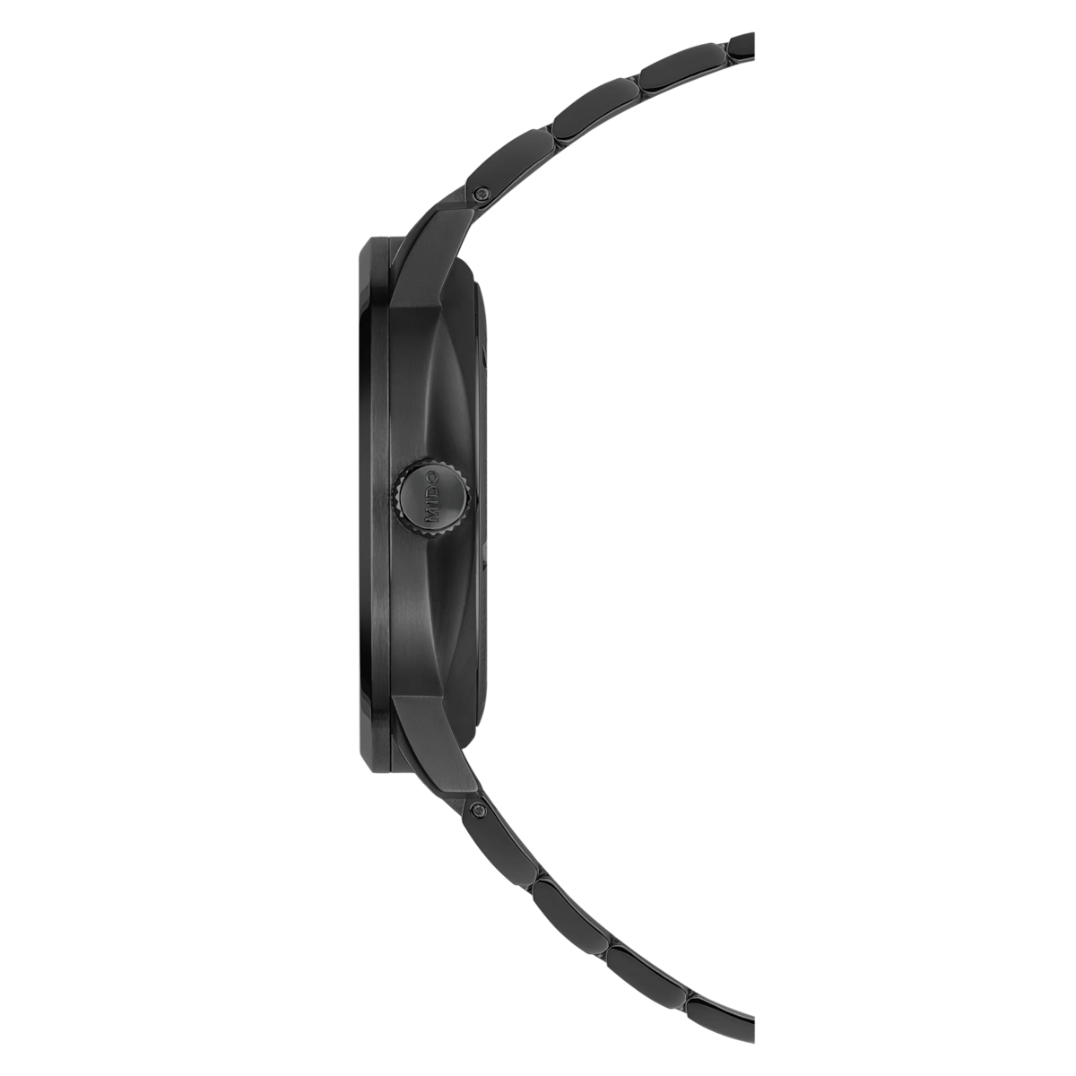 MIDO Commander Gradient Automatico Uomo 40 mm Acciaio 316L PVD Nero Quadrante Trasparente Fumé Nero Vetro Zaffiro Data Caliber 80 Bracciale Acciaio Nero 50 m Swiss Made Ref. M021.407.33.411.00