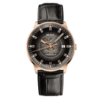 MIDO Commander Gradient Automatico Uomo 40 mm Acciaio PVD Oro Rosa Quadrante Trasparente Fumé Nero Vetro Zaffiro Data Caliber 80 Pelle Nera 50 m Swiss Made Ref. M021.407.36.411.00