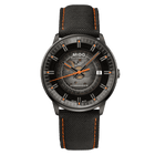 MIDO Commander Gradient Automatico Uomo 40 mm Acciaio 316L PVD Nero Quadrante Trasparente Fumé Nero Vetro Zaffiro Data Caliber 80 Cinturino Nero 50 m Swiss Made Ref. M021.407.37.411.00
