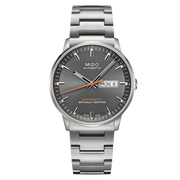 Orologio automatico da uomo MIDO con quadrante antracite e bracciale in acciaio 316L