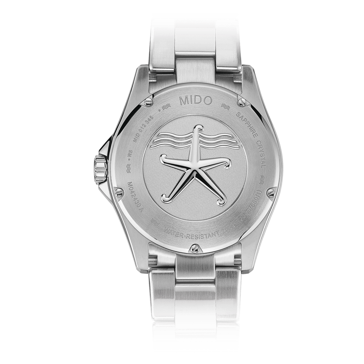 MIDO Ocean Star 200C Automatico Uomo 42,5 mm Acciaio 316L Quadrante Verde Lunetta Ceramica Verde Vetro Zaffiro Day-Date Caliber 80 Bracciale Acciaio 200 m Swiss Made Ref. M042.430.11.091.00 Oasi Watch