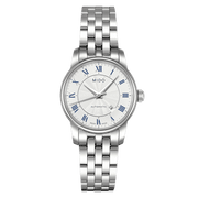 Orologio MIDO da donna automatico acciaio 29 mm quadrante argento numeri romani blu