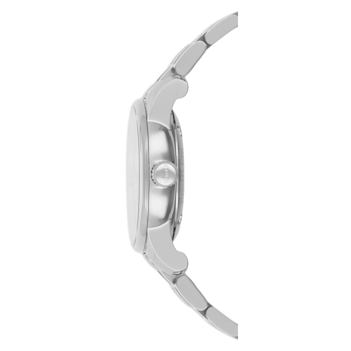 MIDO Baroncelli Tradition Automatico Donna 29 mm Acciaio Quadrante Argento Numeri Romani Blu Vetro Zaffiro Data ETA 2671 Bracciale Acciaio 50 m Swiss Made Ref. M7600.4.21.1