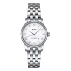 MIDO Baroncelli Automatico Donna 29 mm Acciaio Quadrante Bianco Numeri Romani Vetro Zaffiro Antiriflesso Data Caliber 48 Bracciale Acciaio 50 m Swiss Made Ref. M7600.4.26.1