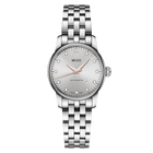 MIDO Baroncelli Automatico Donna 29 mm Acciaio Quadrante Rodio 12 Diamanti Vetro Zaffiro Antiriflesso Data ETA 2671 Bracciale Acciaio 50 m Swiss Made Ref. M7600.4.67.1