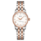 MIDO Baroncelli Tradition Automatico Donna 29 mm Acciaio PVD Oro Rosa Quadrante Bianco Numeri Romani Vetro Zaffiro Data Caliber 48 Bracciale Bicolore 50 m Swiss Made Ref. M7600.9.N6.1