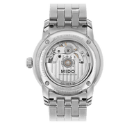 Orologio automatico MIDO con fondello a vista e bracciale in acciaio Caliber 80