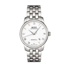 MIDO Baroncelli Tradition Automatico Uomo 38 mm Acciaio Quadrante Bianco Numeri Romani Vetro Zaffiro Antiriflesso Data Caliber 80 Bracciale Acciaio 50 m Swiss Made Ref. M8600.4.26.1