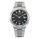 Citizen Tsuyosa Automatico Uomo 40 mm Acciaio Quadrante Nero Soleil Indici Rainbow Vetro Zaffiro Data Calibro 8210 Bracciale Acciaio 50 m Ref. NJ0151-53E