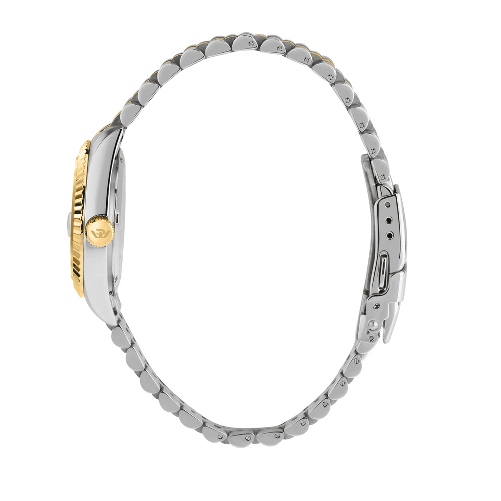 Orologio Philip Watch Caribe con cassa in acciaio e dettagli dorati, bracciale a maglie