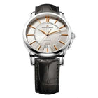 Maurice Lacroix Pontos Date Uomo 40mm Acciaio Quadrante Argento Automatico ML115 Vetro Zaffiro Cinturino Coccodrillo Nero Data 5 ATM Swiss Made Ref. PT6148-SS001-131