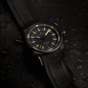 Orologio subacqueo Maurice Lacroix con quadrante nero e cinturino in gomma nero
