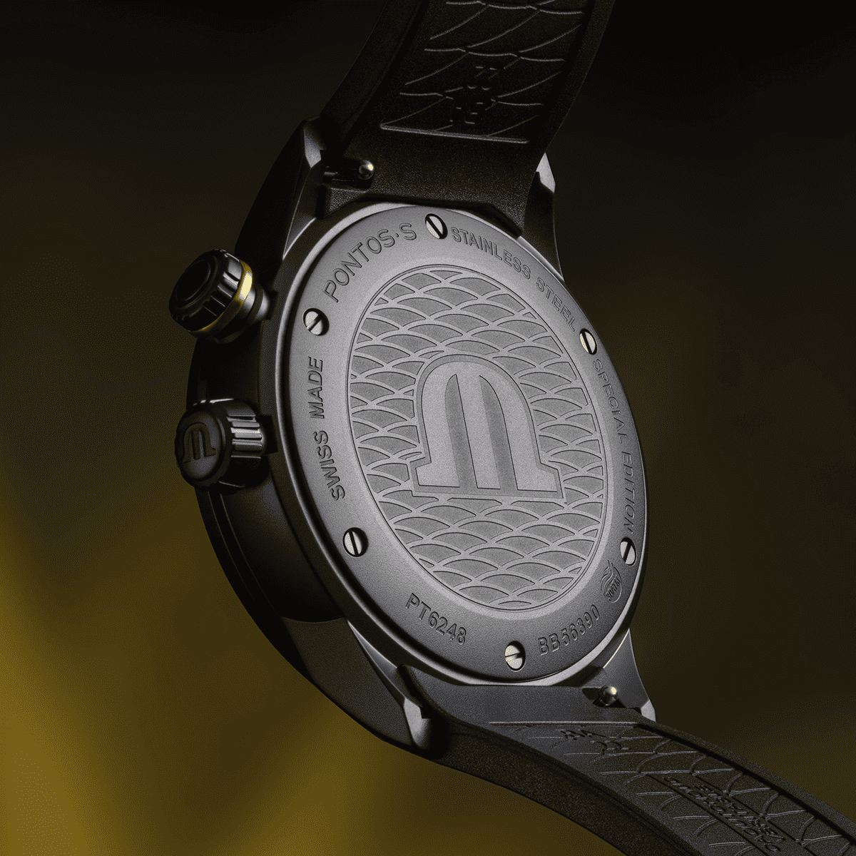 Maurice Lacroix Pontos S Diver Uomo 42mm Acciaio Quadrante Nero Automatico Calibro ML115 Vetro Zaffiro Lunetta Ceramica Diver Cinturino Pelle Marrone Data 600m Swiss Made Ref. PT6248-BRZ01-330-2 Oasi Watch