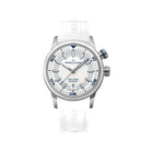 Maurice Lacroix Pontos S Diver Uomo 42mm Acciaio Quadrante Bianco Laccato Automatico Calibro ML115 Vetro Zaffiro Lunetta Diver Cinturino Gomma Bianco Data 300m Swiss Made Ref. PT6248-SS00L-130-4