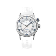 Orologio subacqueo Maurice Lacroix, cassa acciaio, quadrante bianco e cinturino gomma