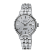 Orologio Seiko Presage da donna con quadrante azzurro e bracciale in acciaio