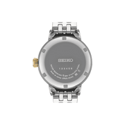 Orologio automatico Seiko Presage con fondello in acciaio e bracciale oro/argento