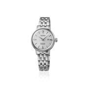 Orologio donna Seiko Presage automatico, bracciale acciaio lucido e quadrante bianco